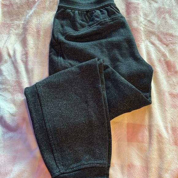 Lululemon Black Sparkle Scuba Sweatpants - Picture 1 of 3